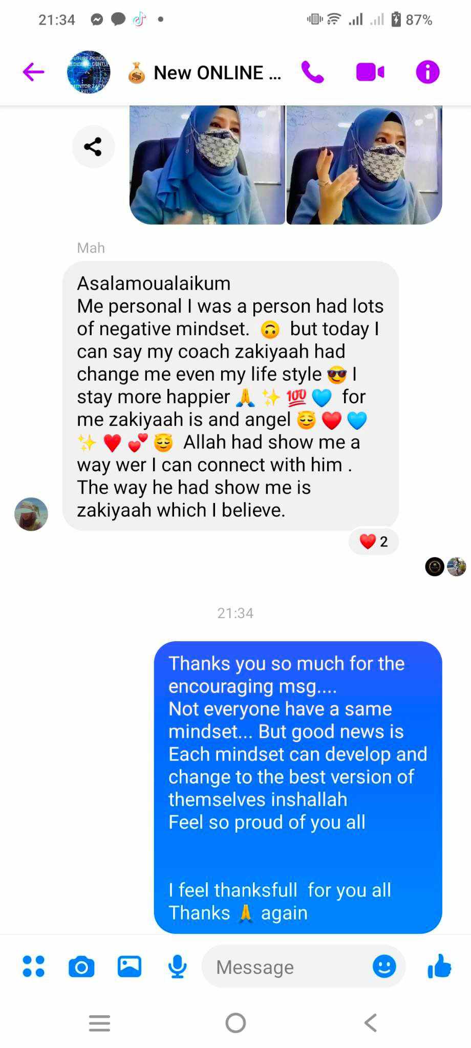 Zakiyaah Akulkel Coaching service review